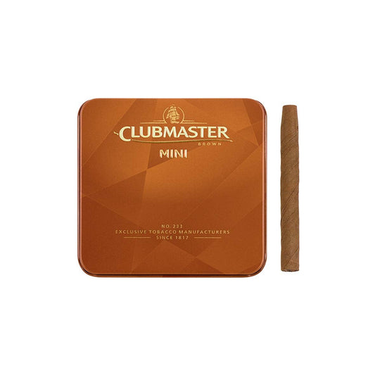 Clubmaster - Mini Brown Cigarillo 20 stick tin