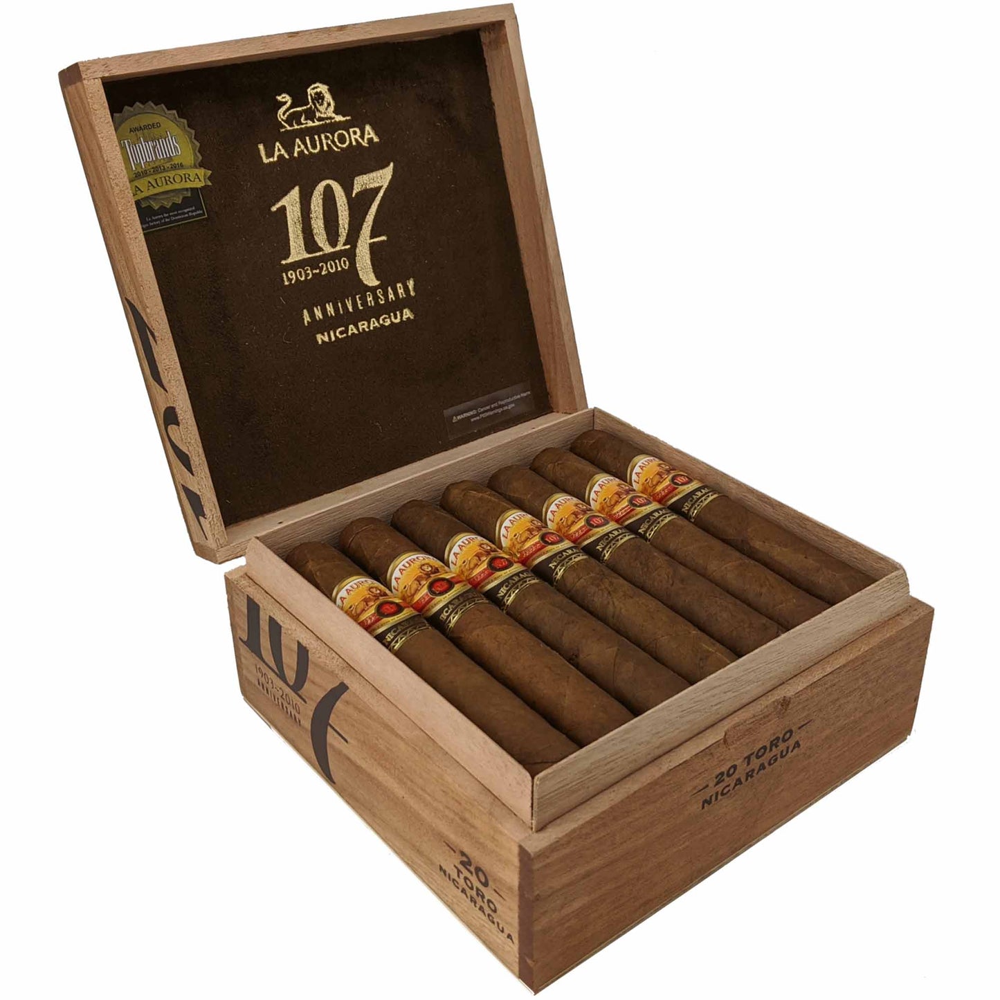 La Aurora - 107 Anniversary Nicaragua Gran Toro 20's