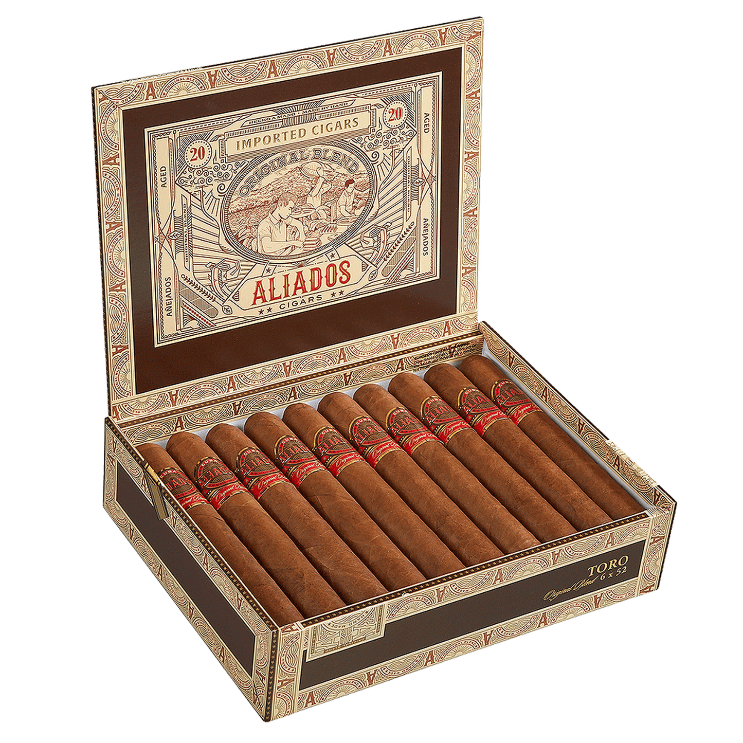 Cuba Aliados - Original Toro 20 stick box