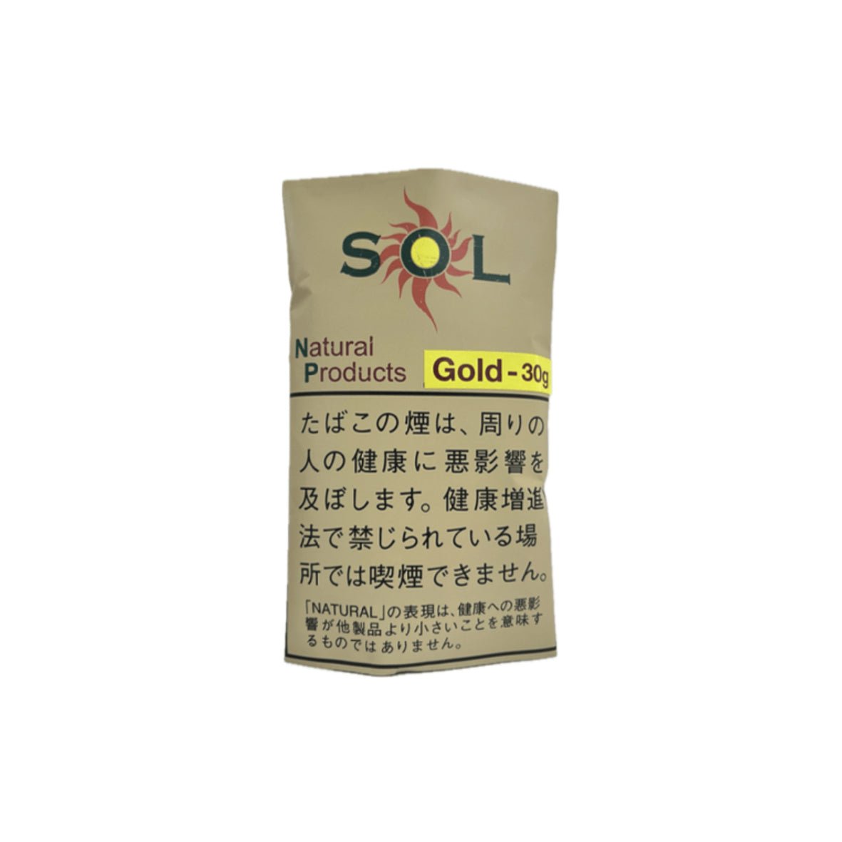 SOL - 天然黄金30 克- 烟草生活方式，Lucky Time Enterprises Limited – Tobacco Lifestyle,  Lucky Time Enterprises Limited