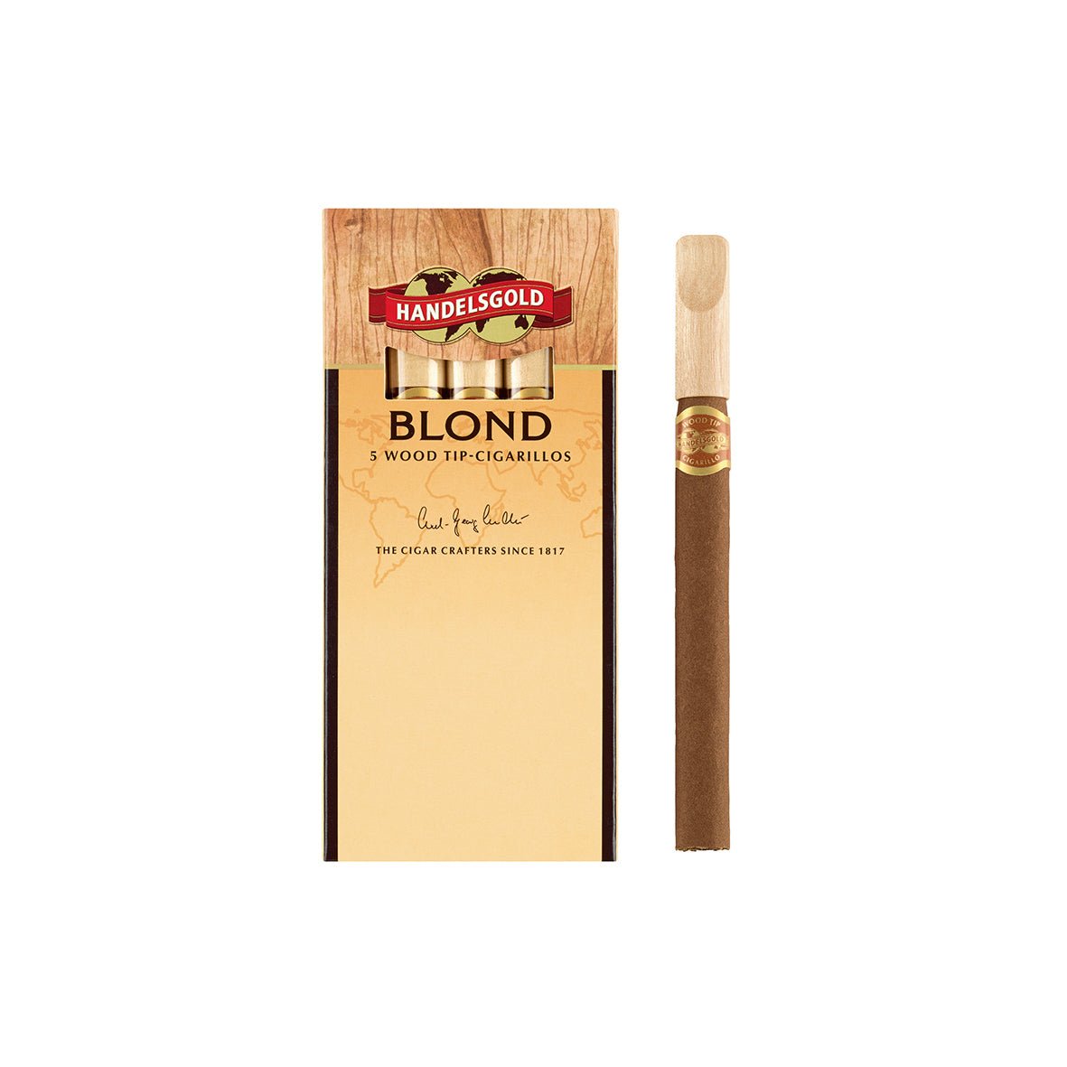 blond tobacco cigarettes Handelsgold - Wood Tip Blond 5's