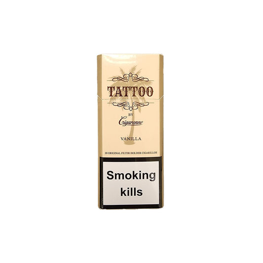 Tattoo - Vanilla Super Slims Original Filter Holder Cigarillos 20 sticks