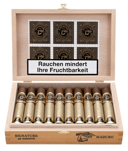 Aganorsa Leaf - 签名版 Maduro Robusto 5x52 20 盒装