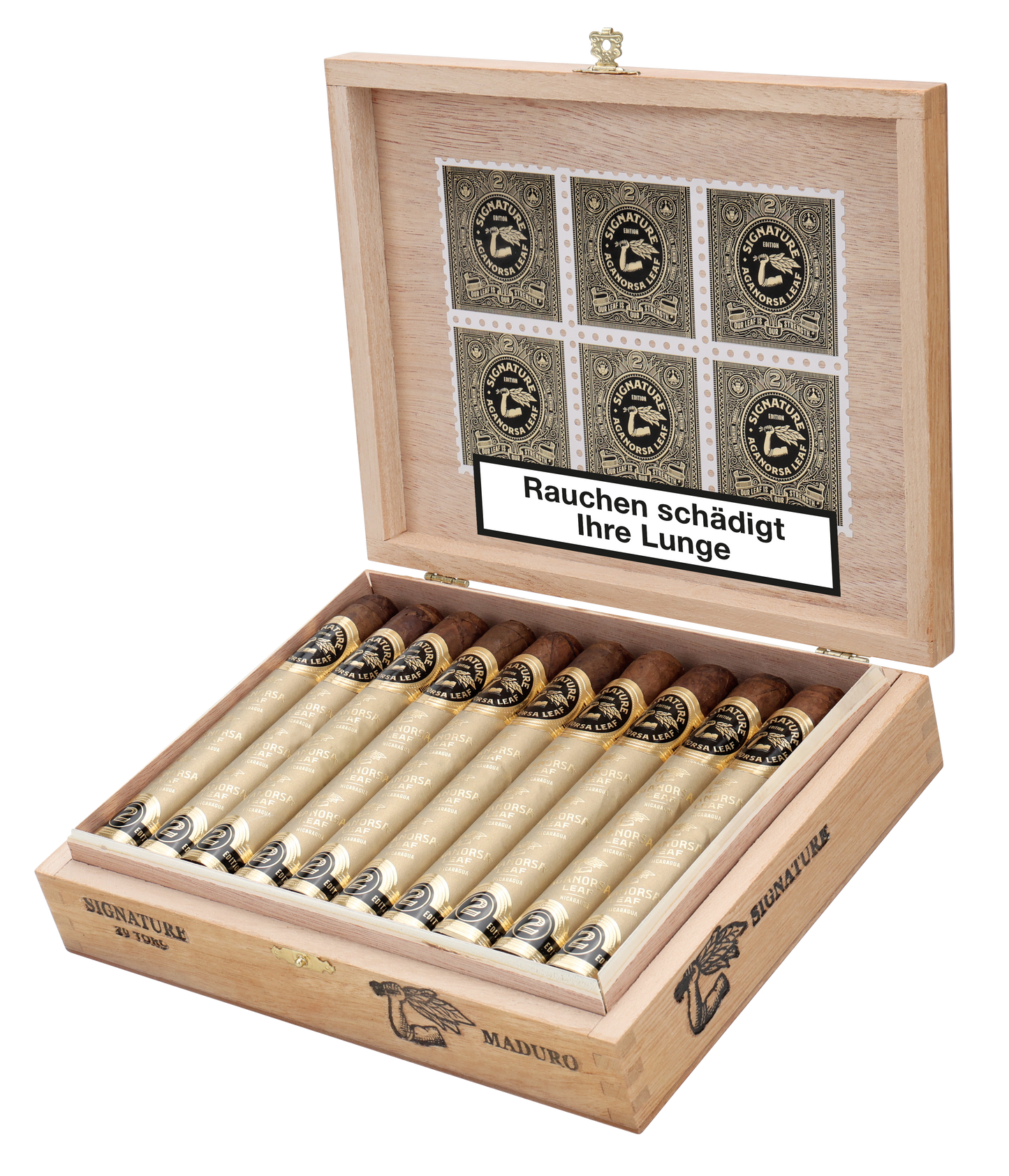 Aganorsa Leaf - Signature Edition Maduro Toro 6 x 52 20 stick box