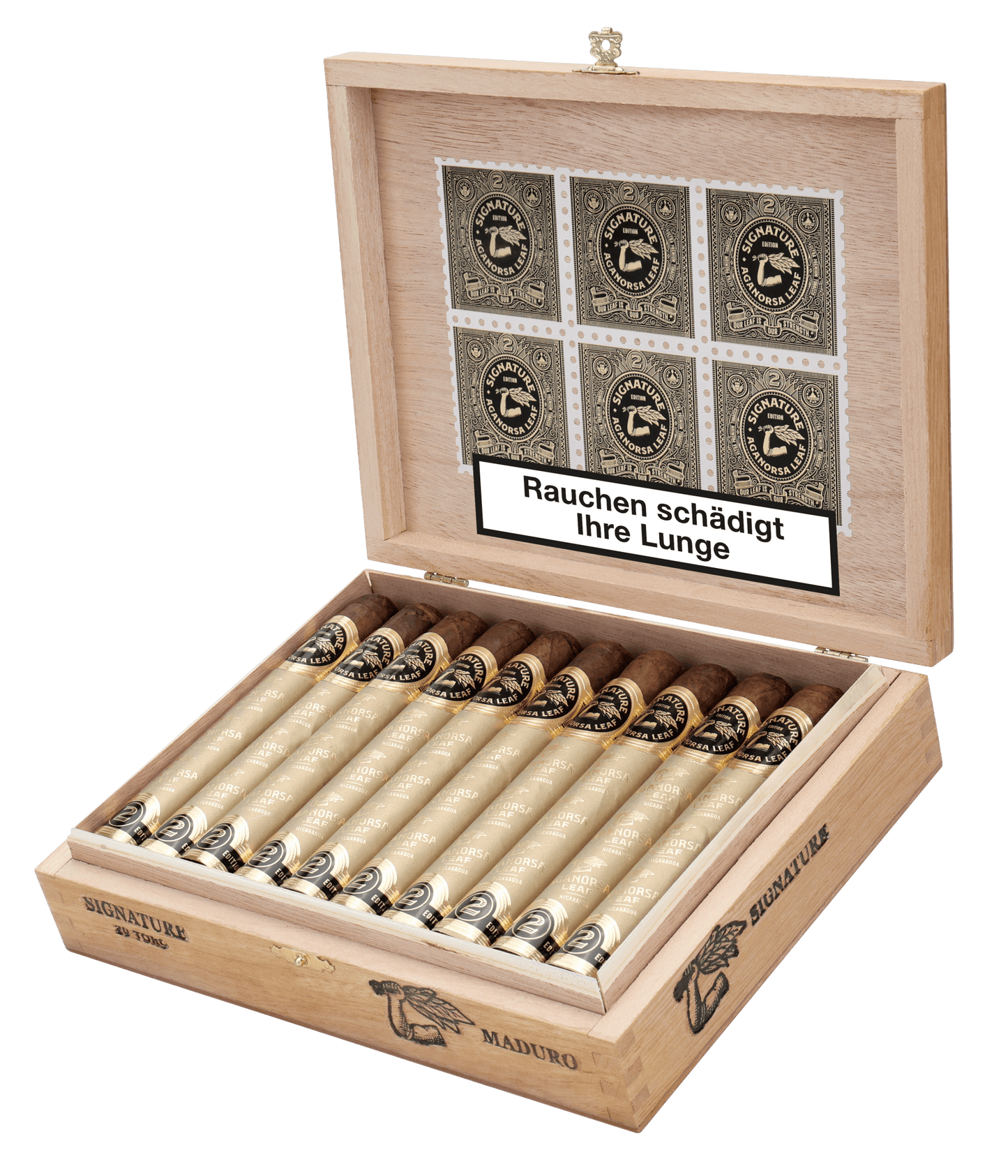 Aganorsa Leaf - Signature Edition Maduro Toro 6 x 52 20 stick box