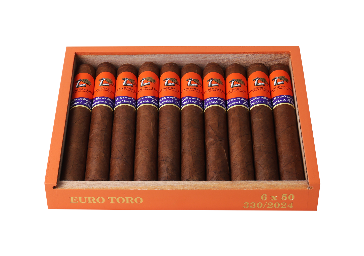 Aganorsa Leaf - Supreme Leaf Euro Toro 6 x 50 10 stick box