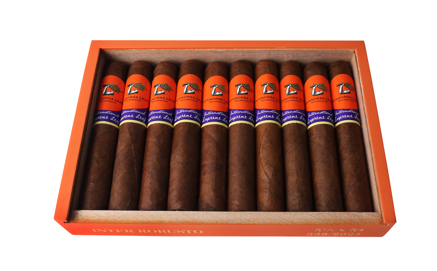 Aganorsa Leaf - Supreme Leaf Robusto 5 1/4 x 54 10 stick box