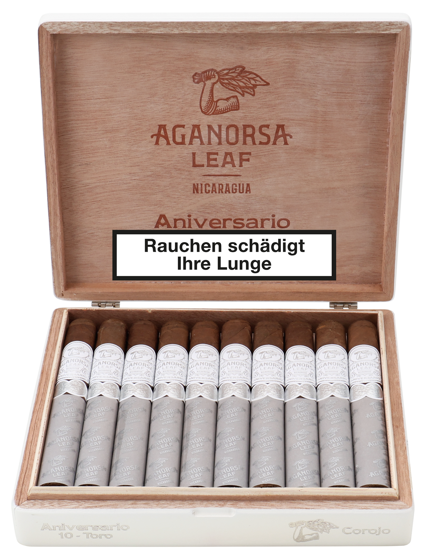 Aganorsa Leaf - Aniversario Corojo Toro 6 1/4 x 54 10 stick box