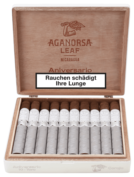 Aganorsa Leaf - Aniversario Corojo Toro 6 1/4 x 54 10 棒盒