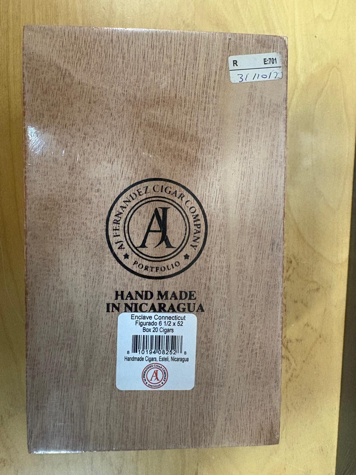 AJ Fernandez - Enclave Figurado Connecticut Edicion Internacional 6 1/2 x 52 20 stick