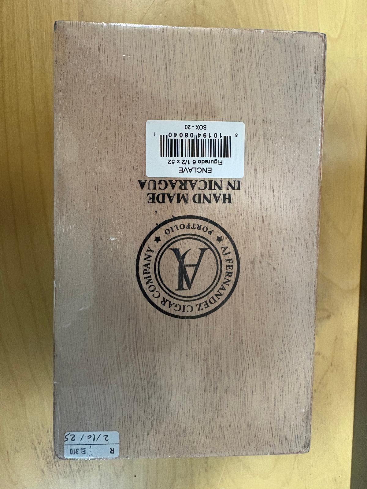 AJ Fernandez - Enclave Figurado 6 1/2 x 52 20 stick box