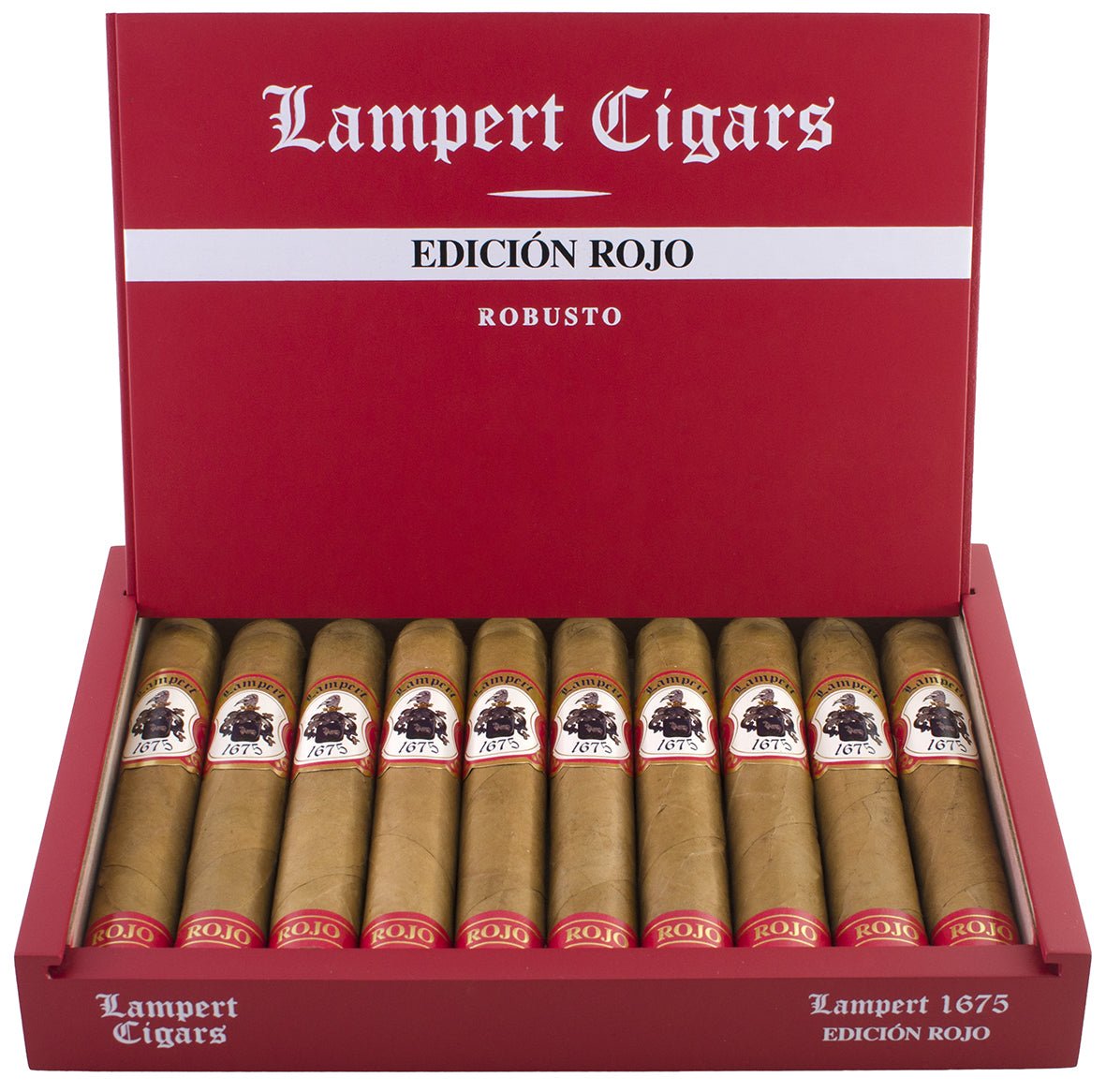 Lampert - 1675 Edicion Rojo Robusto 5 x 50 10 stick box