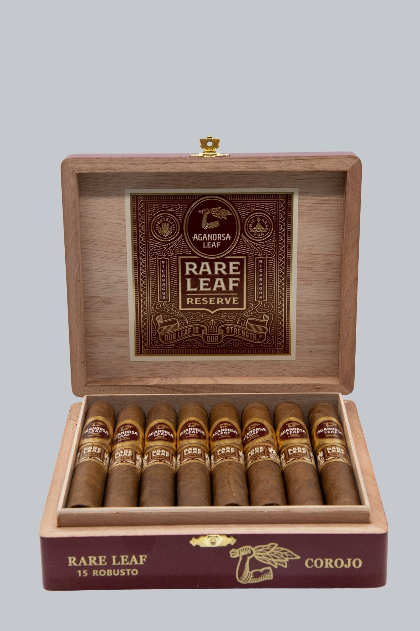 Aganorsa Leaf - Nicaragua Rare Leaf Reserve Corojo Robusto 15 stick box