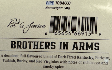 Per G. Jensen - Brothers In Arms Legacy Collection 50 gram tin