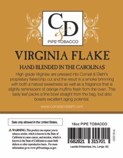 Cornell & Diehl - Virginia Flake MYO 16oz 453.6 gram