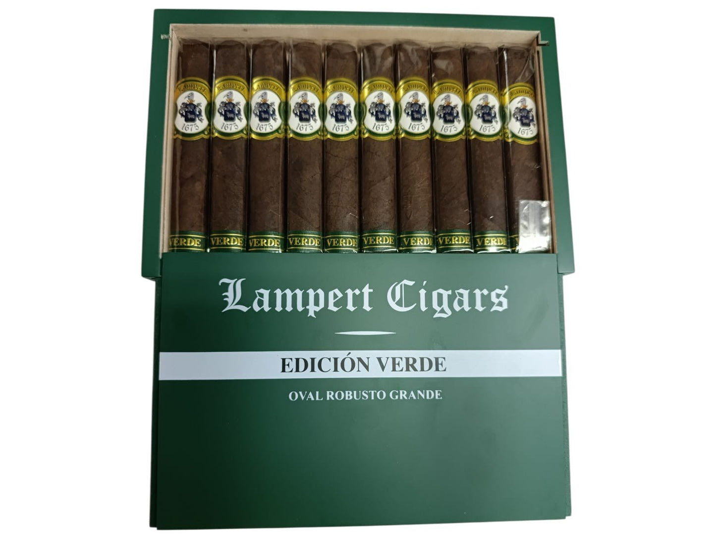 Lampert - 1675 Edicion Verde Oval Robusto Grande 5 x 54 10 stick box