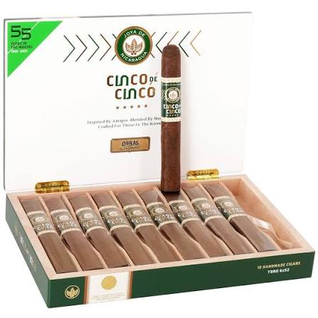 Joya de 尼加拉瓜 - Cinco de Cinco Obras Maestras Toro 6 x 52 10 棒