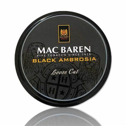 Mac Baren - Black Ambrosia Loose Cut tin of 100 gram