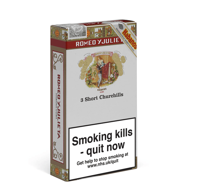Romeo Y Julieta - Short Churchills C/P 3'sx5. 15's