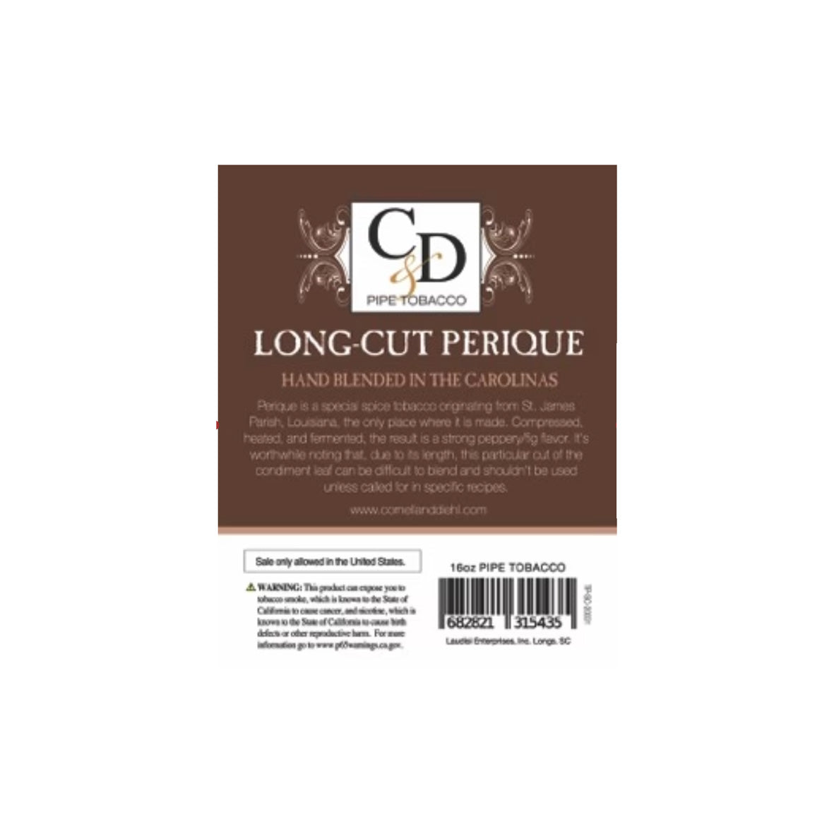 Cornell & Diehl - Long Cut Perique MYO 16oz 453.6 gram
