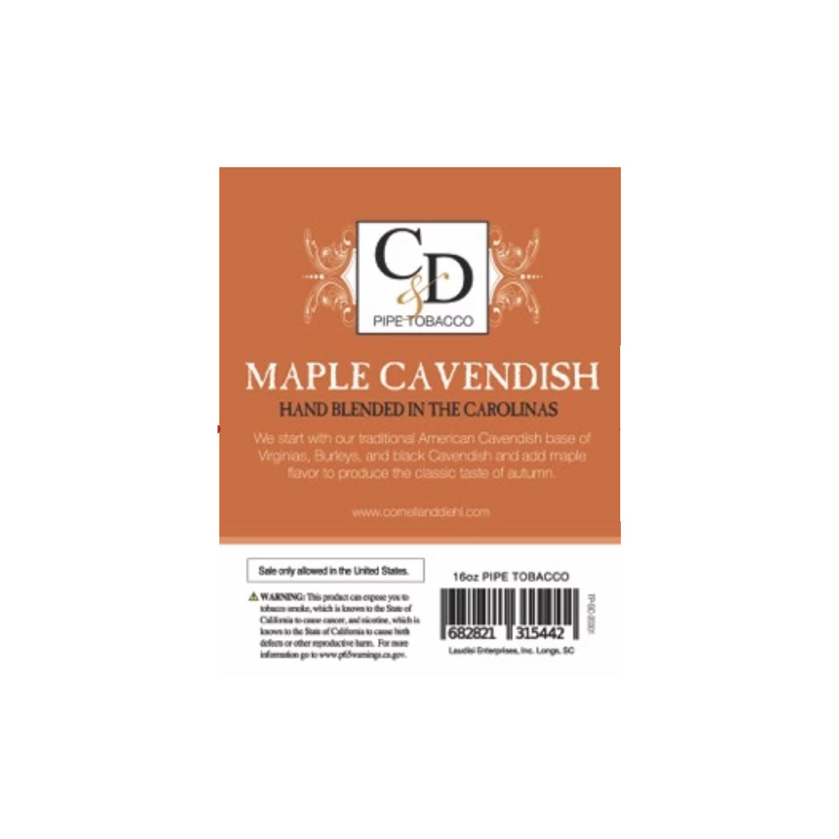 Cornell & Diehl - Maple Cavendish MYO 16oz 453.6 gram
