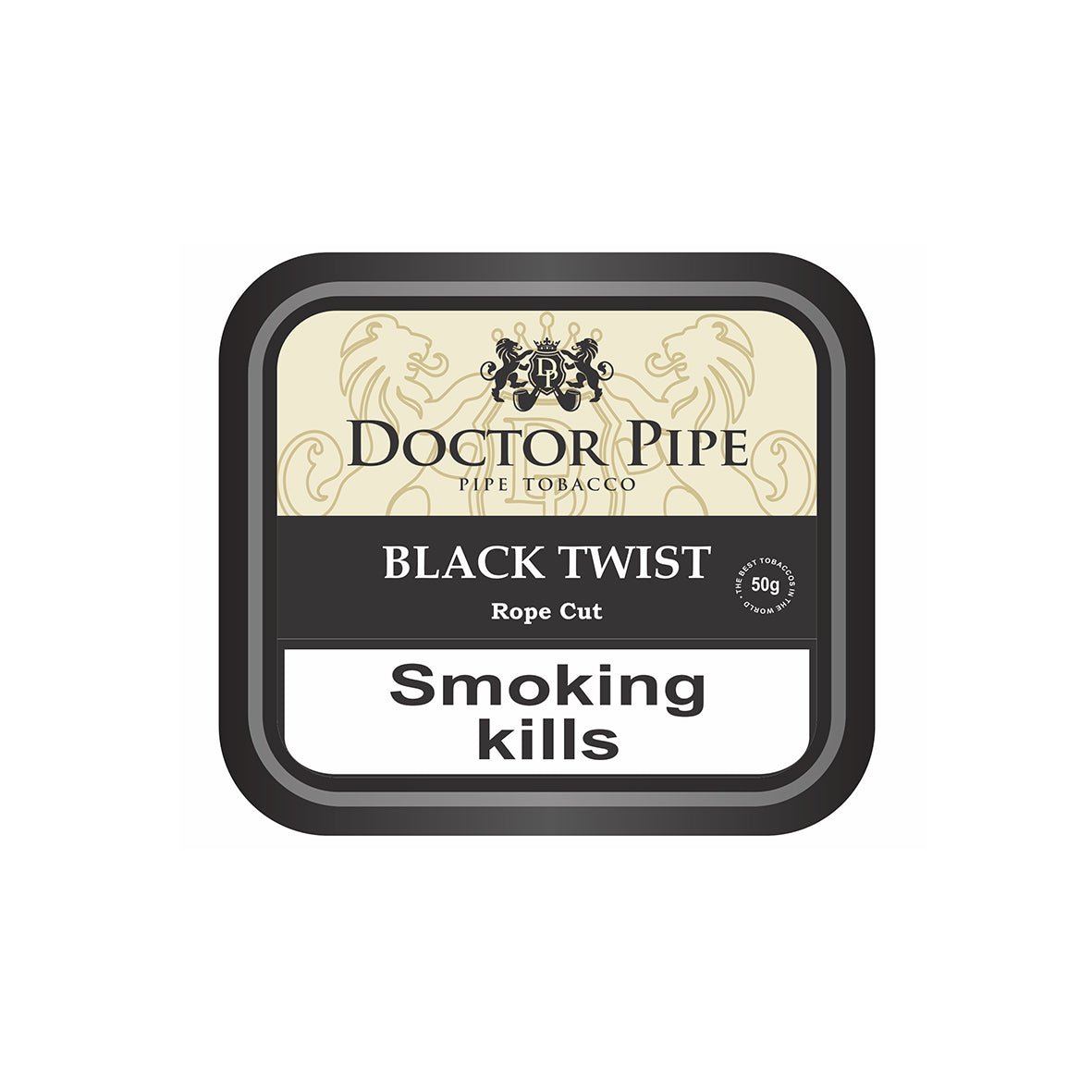 Doctor Pipe - Black Twist Curly Cut (rope cut) 50 gram