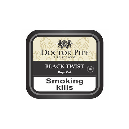 Doctor Pipe - Black Twist Curly Cut (rope cut) 50 gram