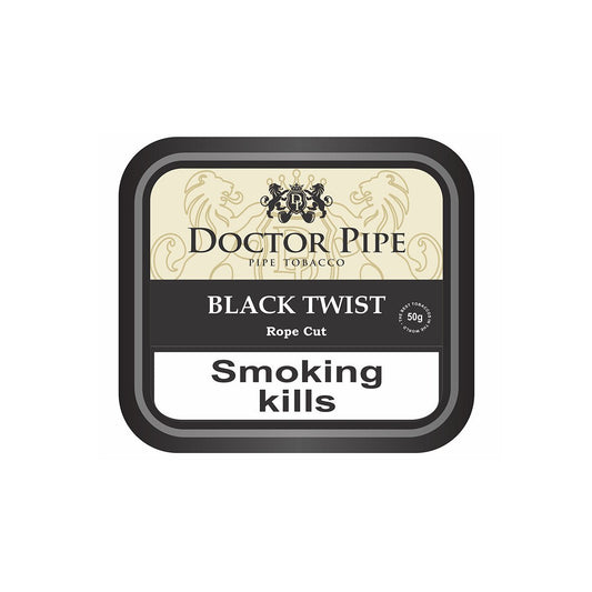 Doctor Pipe - Black Twist Curly Cut (rope cut) 50 gram