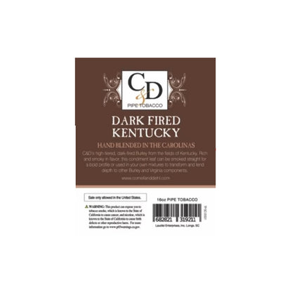 Cornell & Diehl - Dark Fired Kentucky MYO 16oz 453.6 gram