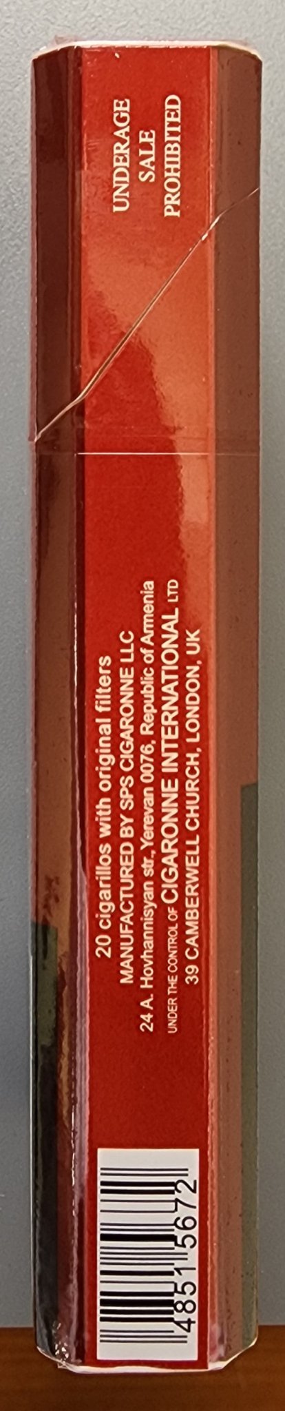 Tattoo - Cherry Super Slims Original Filter Holder Cigarillos 20 sticks