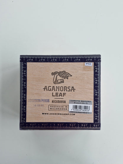 Aganorsa Leaf - JFR Lunatic, Corojo Maduro El Loco 4 3/4 x 70 10 stick box