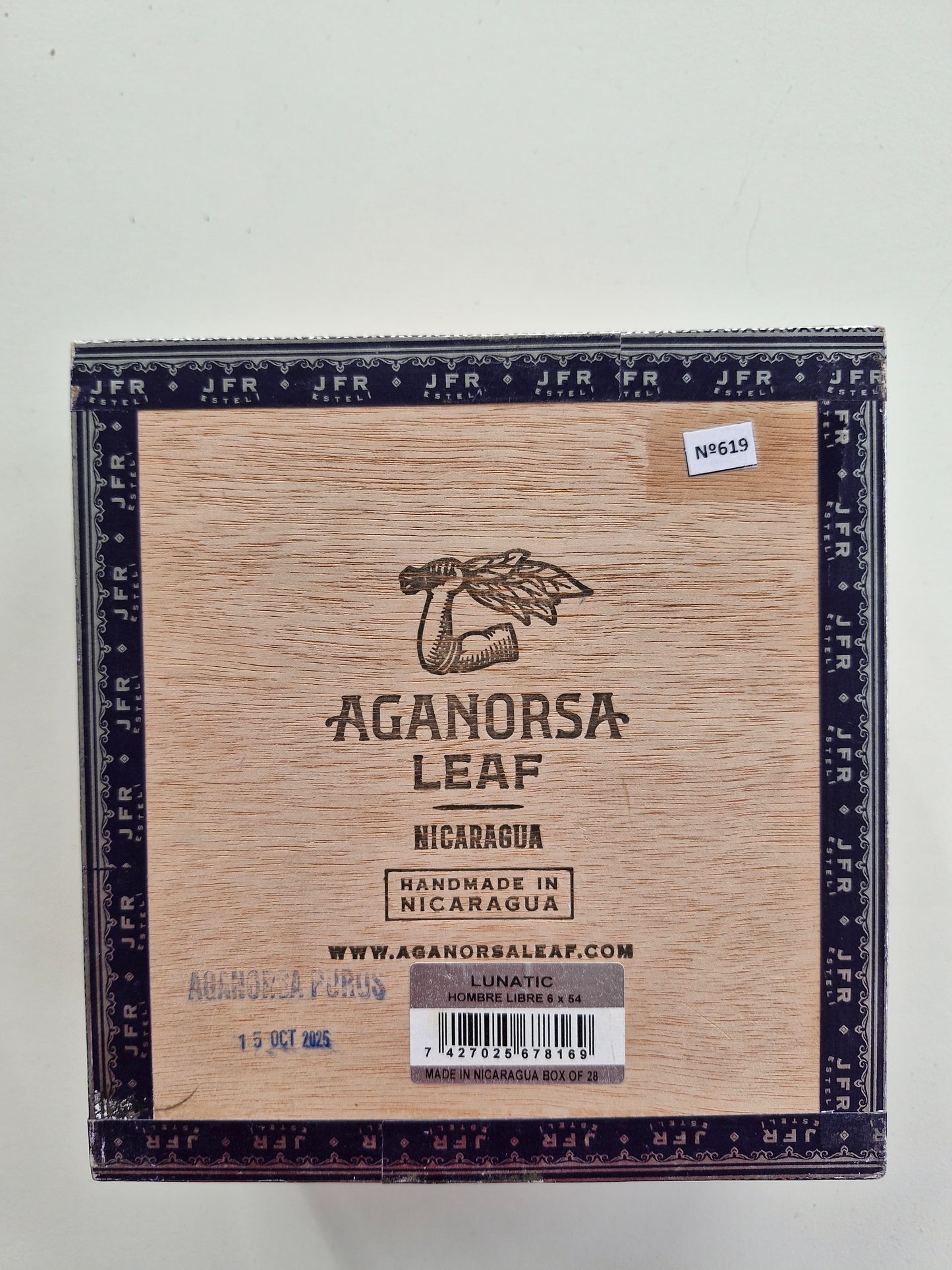 Aganorsa Leaf - JFR Lunatic, Hombre Libre 6 x 54 28 stick box