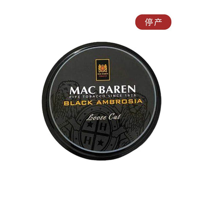 Mac Baren - Black Ambrosia Loose Cut tin of 100 gram