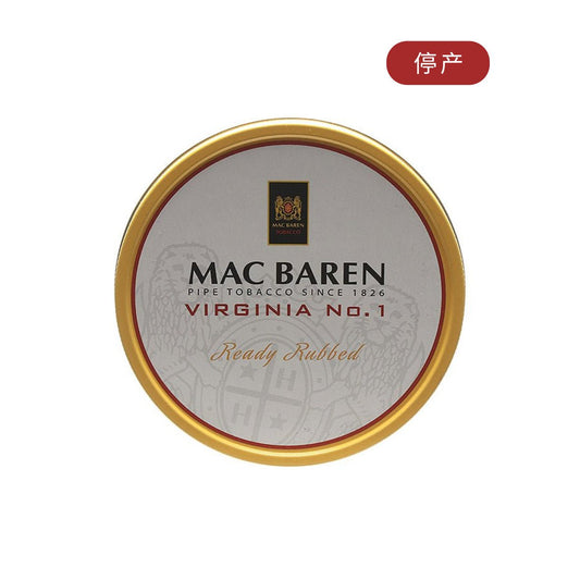 Mac Baren - Virginia No. 1 Ready Rubbed tin of 100 Gram