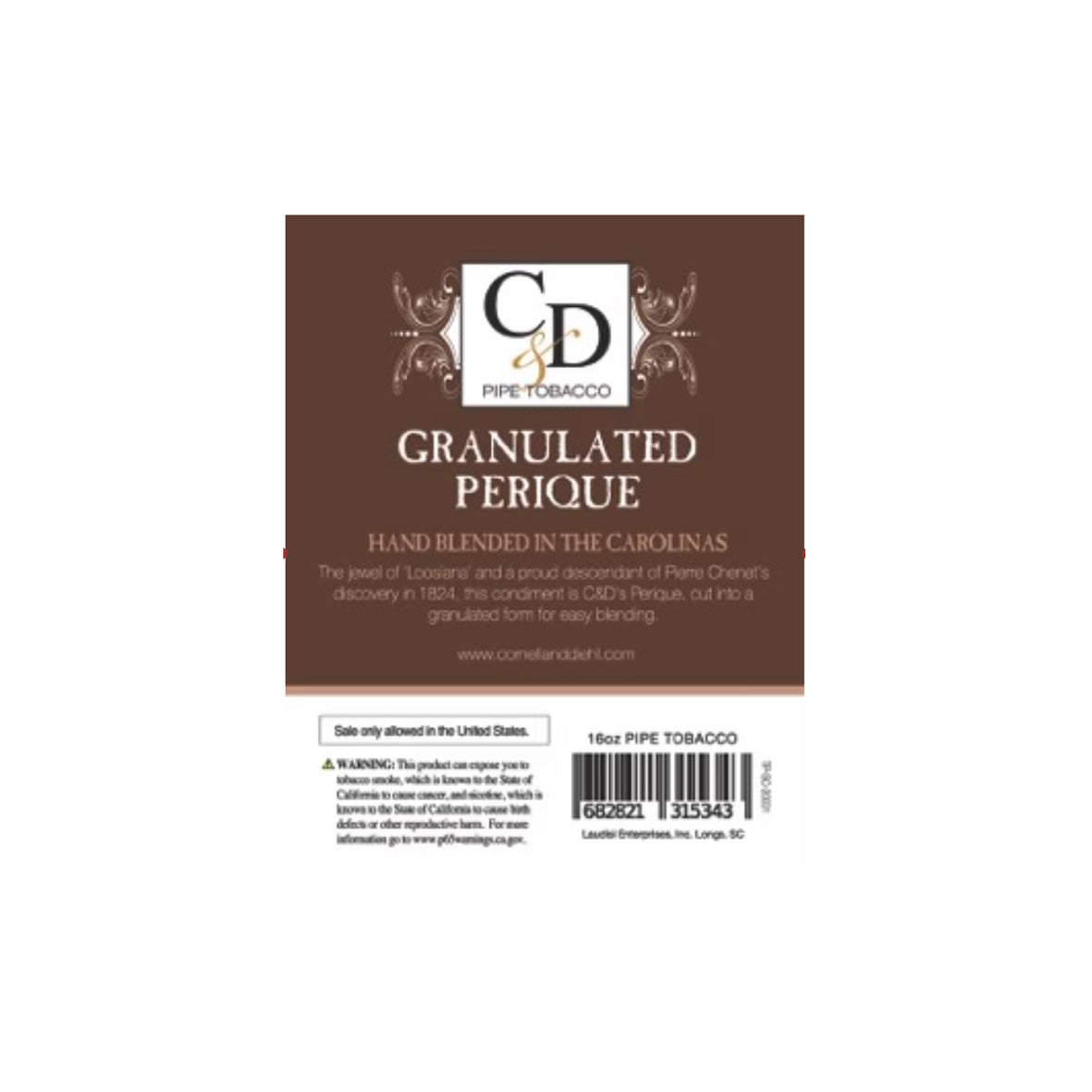 Cornell & Diehl - Granulated Perique MYO 16oz 453.6 gram