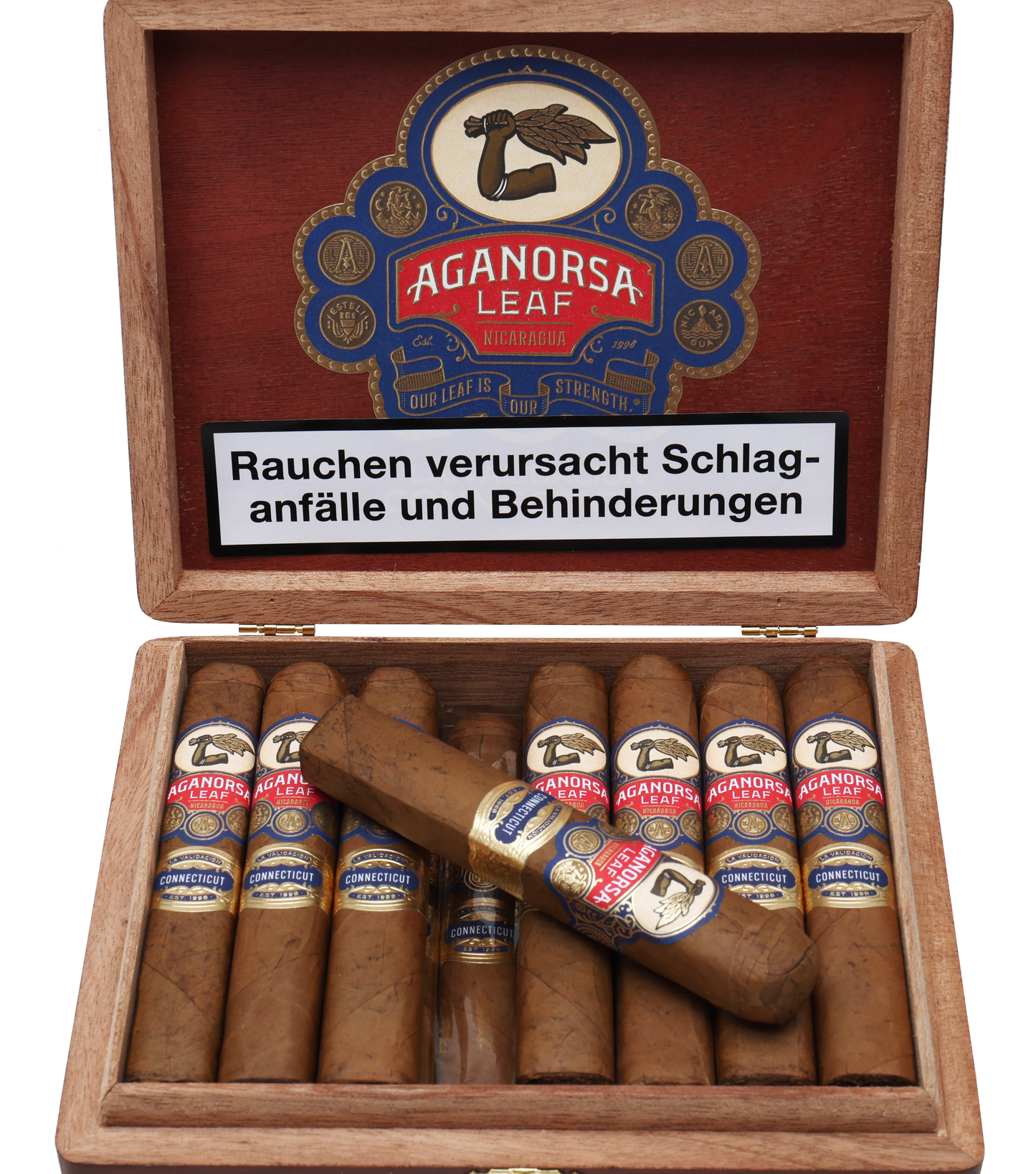 Aganorsa Leaf - Nicaragua La Validacion Connecticut Gran Robusto 5 x 54 15 stick box