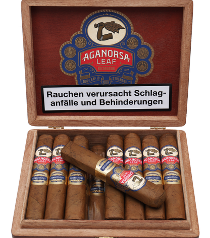 Aganorsa Leaf - Nicaragua La Validacion Connecticut Gran Robusto 5 x 54 15 stick box