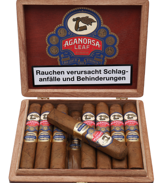 Aganorsa Leaf - La Validacion Connecticut Gran Robusto 5 x 54 15 stick box