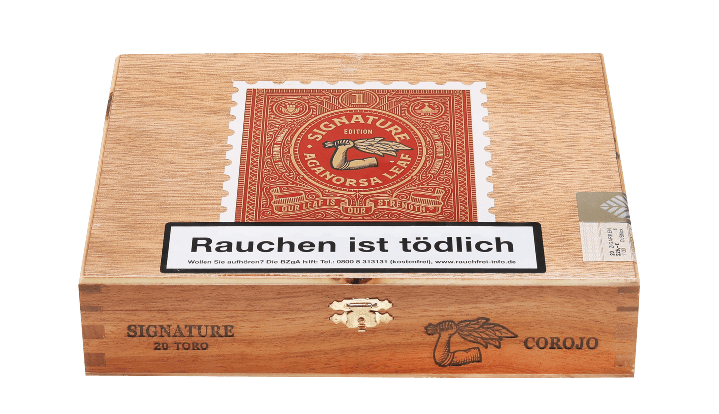 Aganorsa Leaf - 签名版 Corojo Toro 6 x 52 20 棒盒