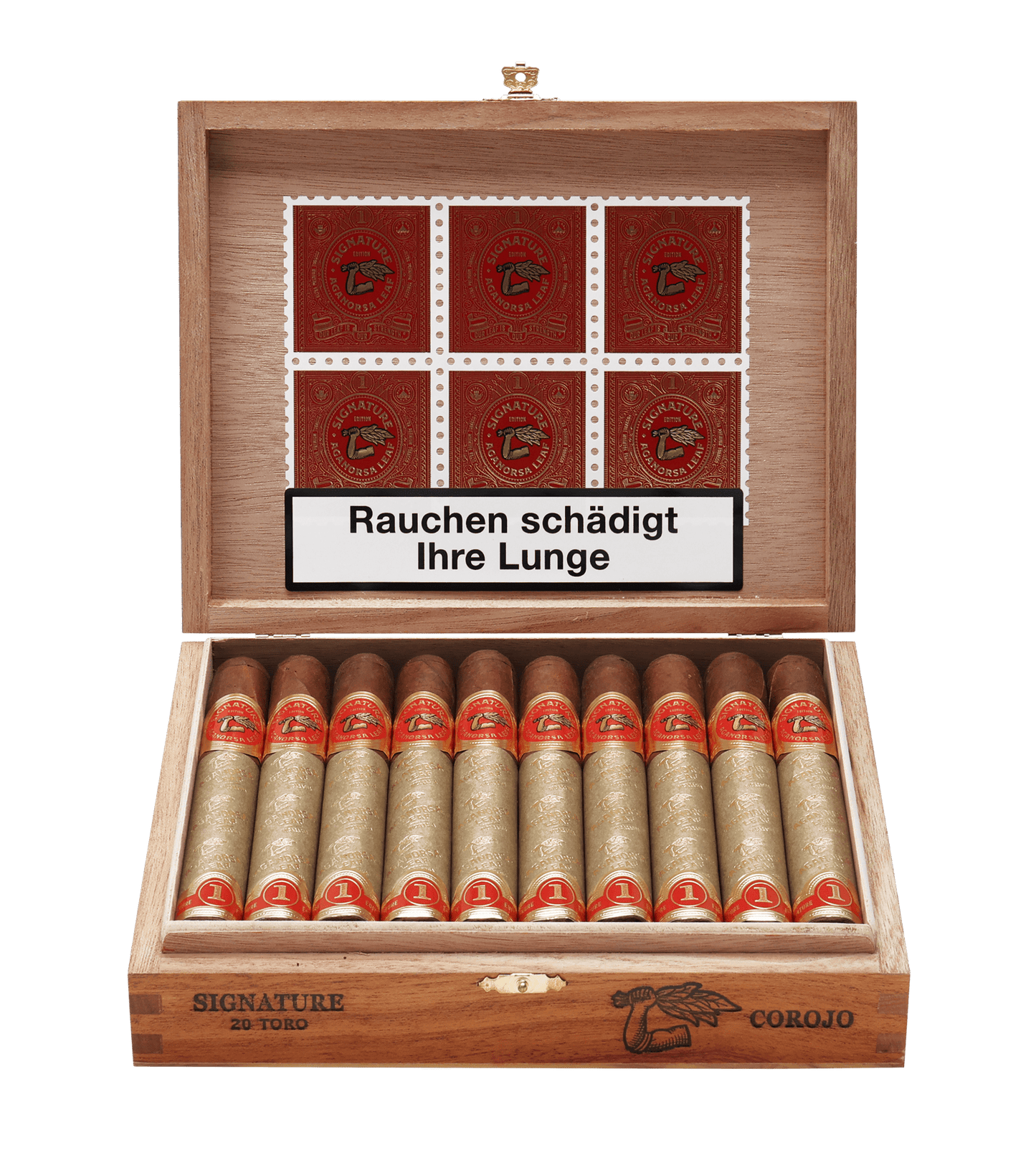 Aganorsa Leaf - 签名版 Corojo Toro 6 x 52 20 棒盒