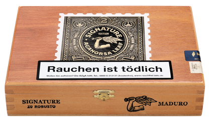 Aganorsa Leaf - 签名版 Maduro Robusto 5x52 20 盒装