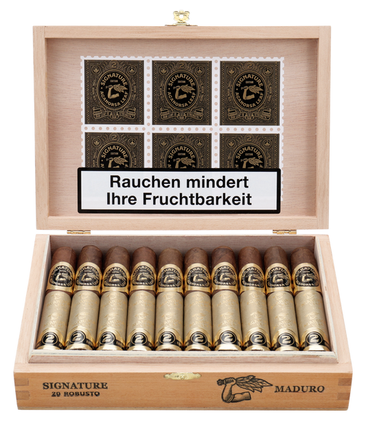 Aganorsa Leaf - 签名版 Maduro Robusto 5x52 20 盒装
