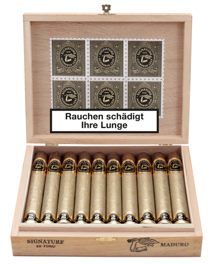 Aganorsa Leaf - Signature Edition Maduro Toro 6 x 52 20 stick box