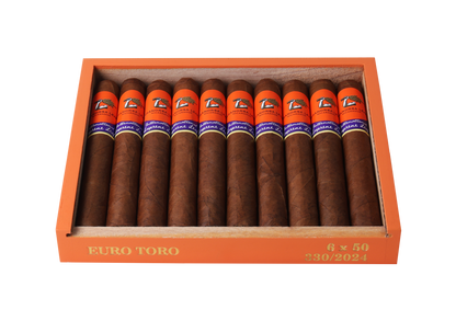 Aganorsa Leaf - Supreme Leaf Euro Toro 6 x 50 10 stick box