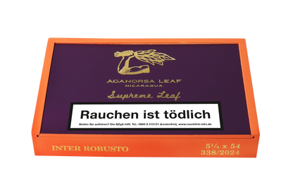 Aganorsa Leaf - Supreme Leaf Robusto 5 1/4 x 54 10 stick box