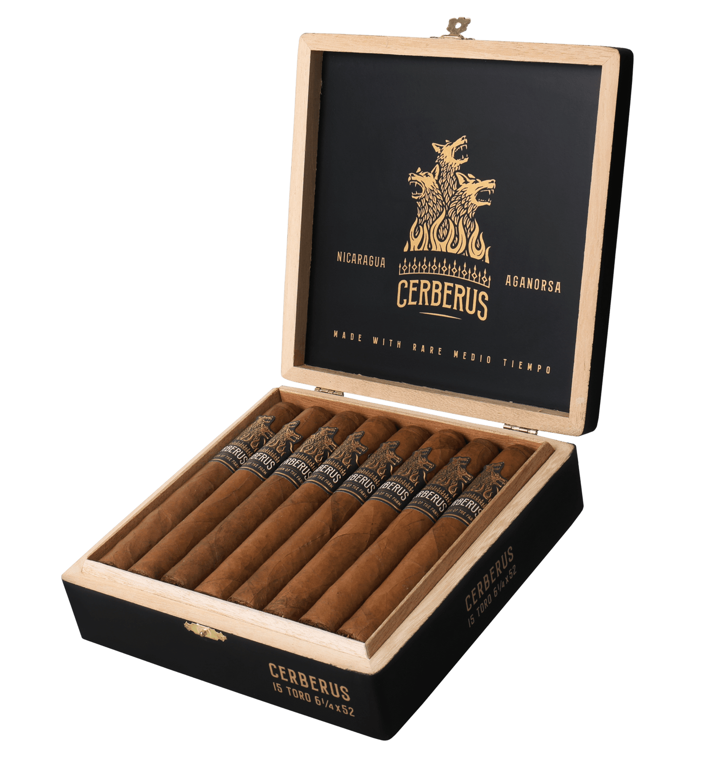 Aganorsa Cerberus - Nicaragua Rare Medio Tiempo Robust 5x54 15 stick box