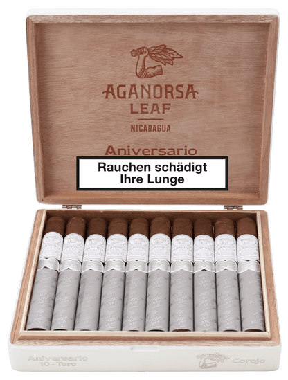 Aganorsa Leaf - Aniversario Corojo Gran Robusto 10 sticks