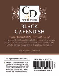 Cornell & Diehl - Black Cavendish MYO 16oz 453.6 gram