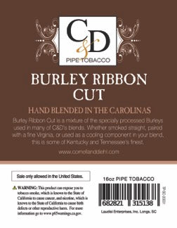 Cornell & Diehl - Burley Ribbon Cut MYO 16oz 453.6 gram