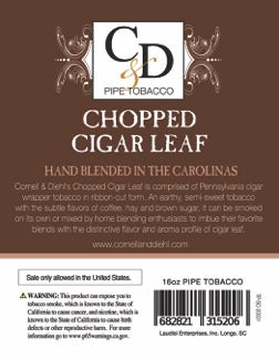 Cornell & Diehl - Chopped Cigar Leaf MYO 16oz 453.6 gram